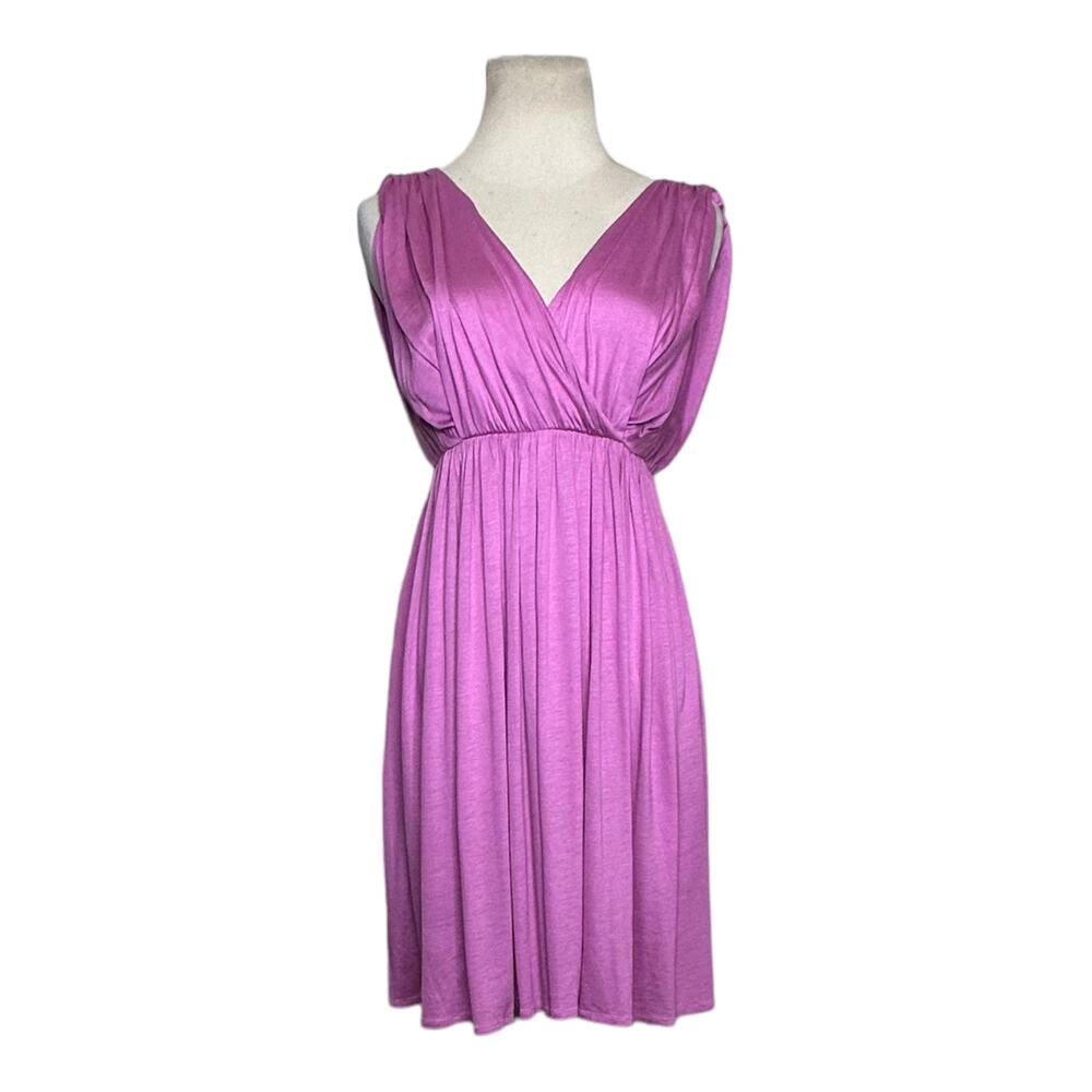 Loft lilac sleeveless V neck mini summer dress size XSP